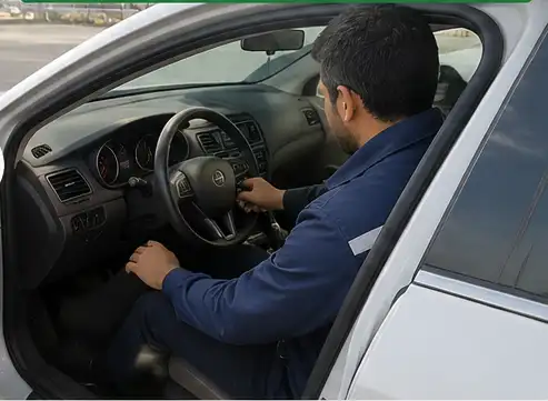 قبل از امداد: بارگیری و مهار چرخ  شاسی‌بلند لوکس در  بستان آباد